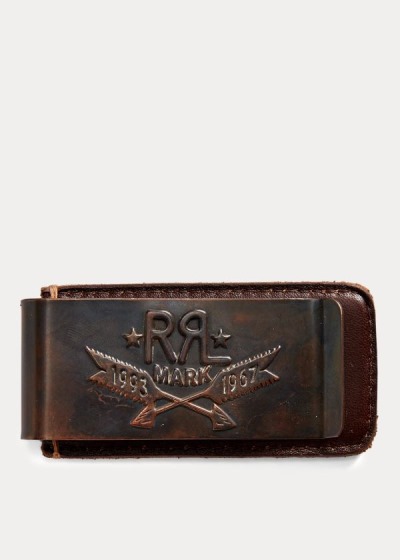 Men's Ralph Lauren Tooled-Leather Money Clip | 148207ASU